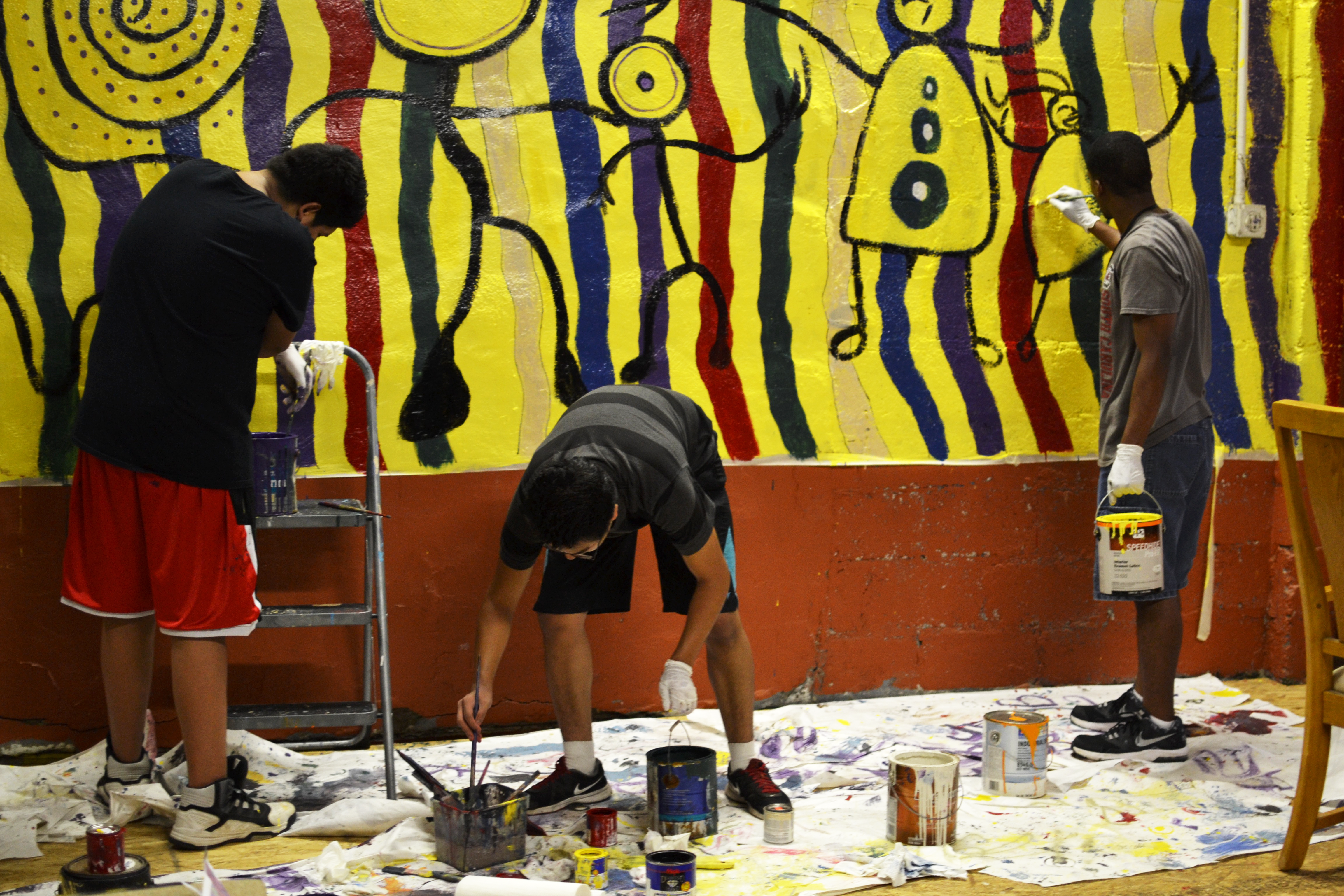 Garage Cultural mural painting