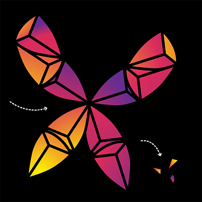 AMC Chrysalis butterfly illustration