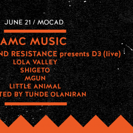 AMC Music is June 21 at MOCAD.