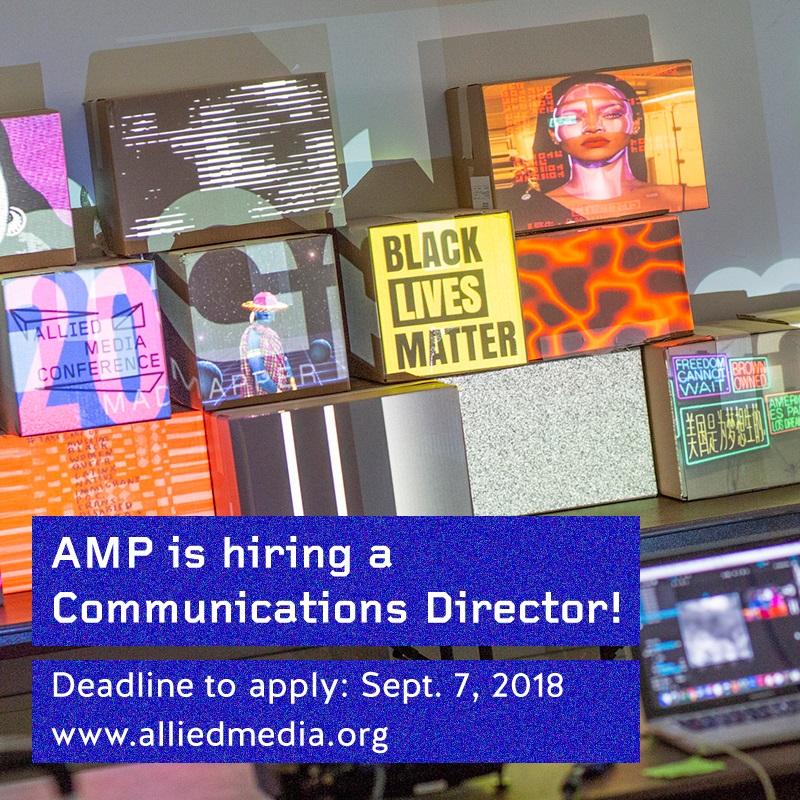 screens displaying AMC2018 logo, 'Black Lives Matter', and photo of Rhianna